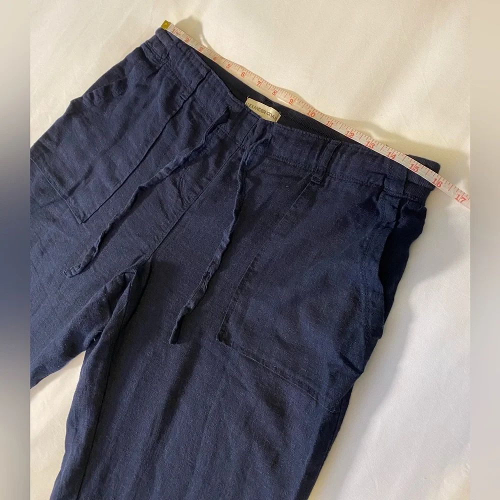 Alexander Jordan Linen-Viscose Blend Pants with Adjustable Drawstring